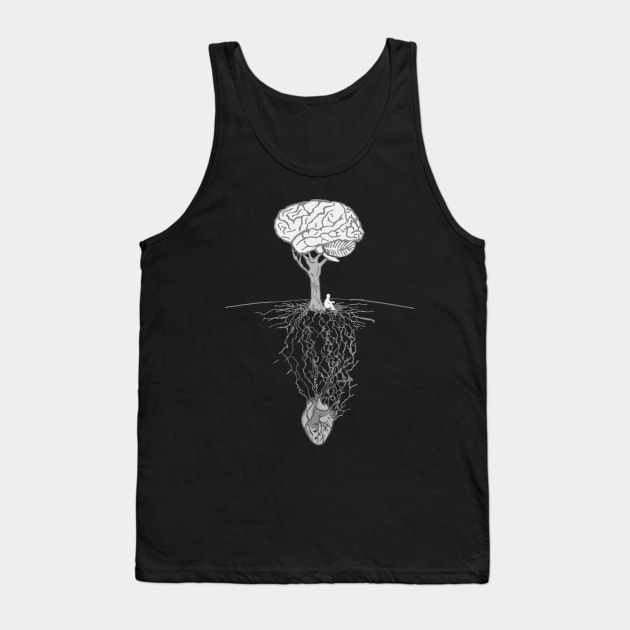 Mind, heart and the soul Tank Top by HurdyGurdy